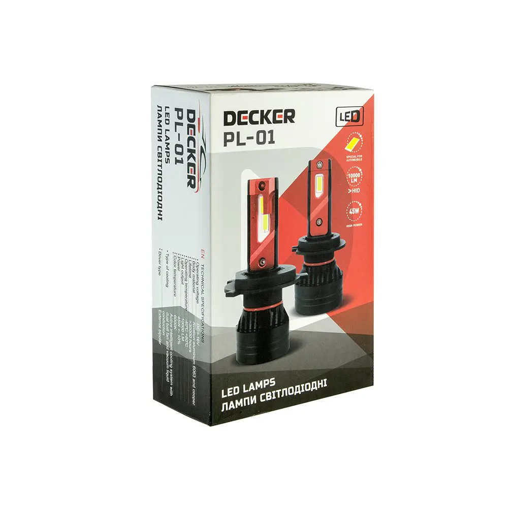 LED Лампа DECKER LED PL-01 5K H11 — изображение 3