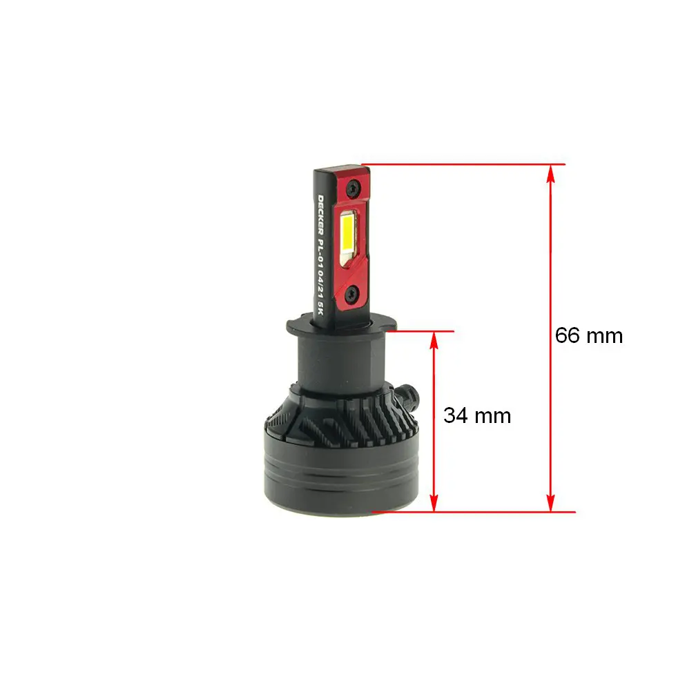 LED Лампа DECKER LED PL-01 5K H3 - Зображення 2